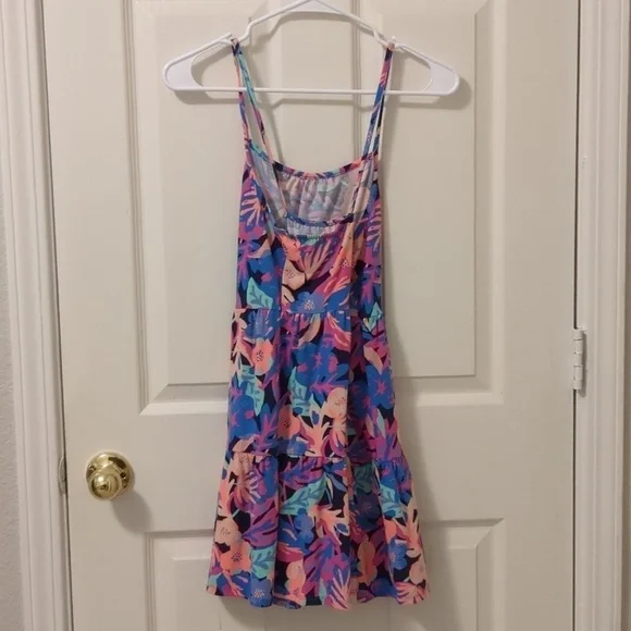 Cat & Jack tropical cross back dress girls size large 10/12 - Picture 4 of 6